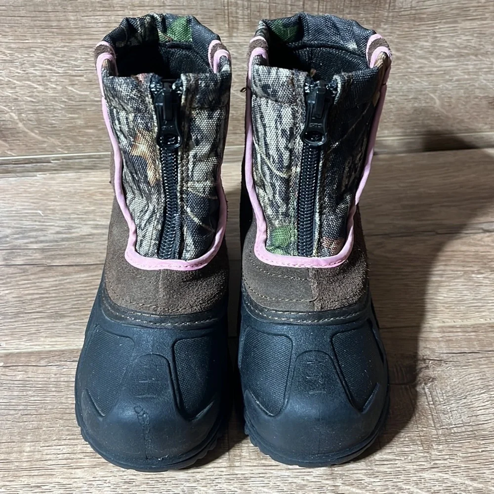 Itasca Girls Waterproof Snow Stomper‎ Winter Boot Camouflage Pink Kids 9 READ